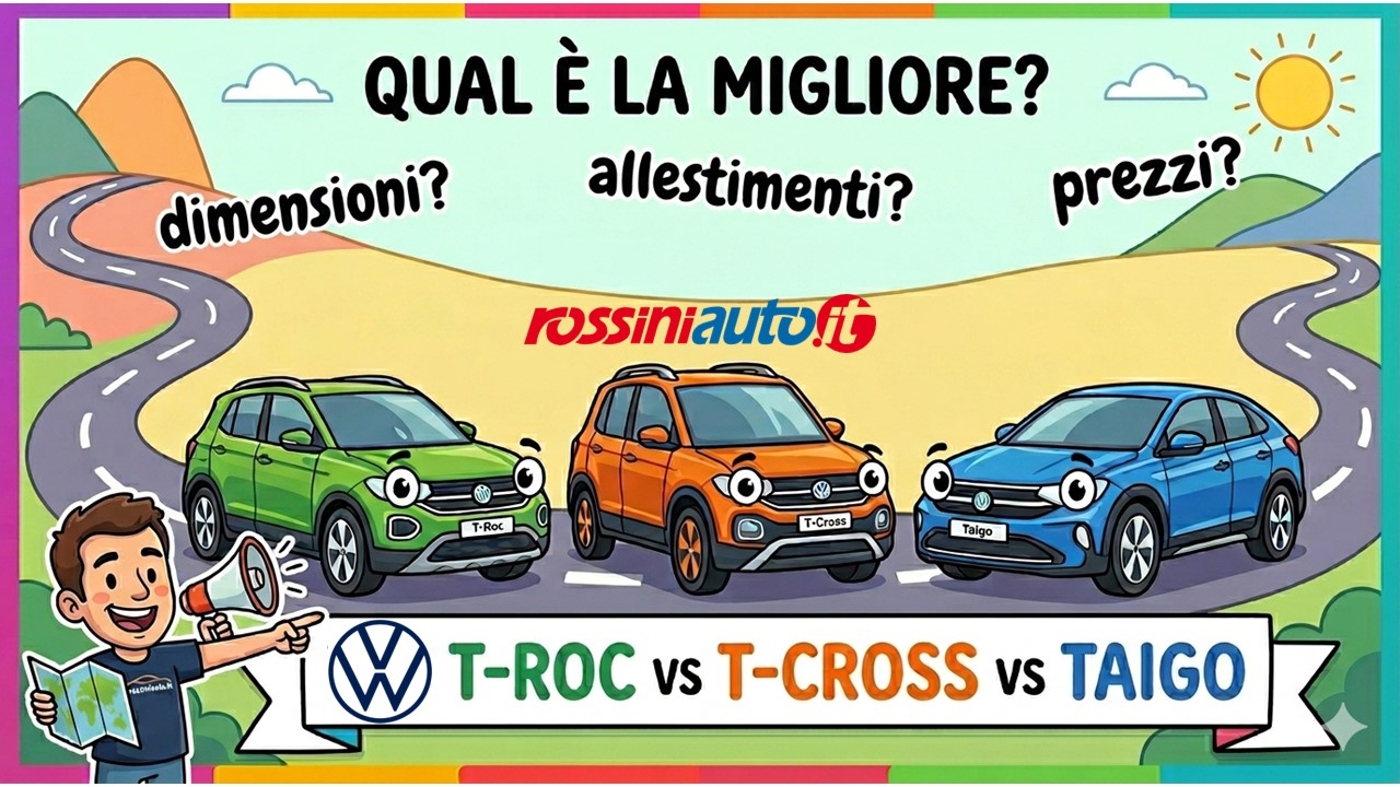 Volkswagen T-Roc, T-Cross o Taigo? Differenze e Guida alla Scelta