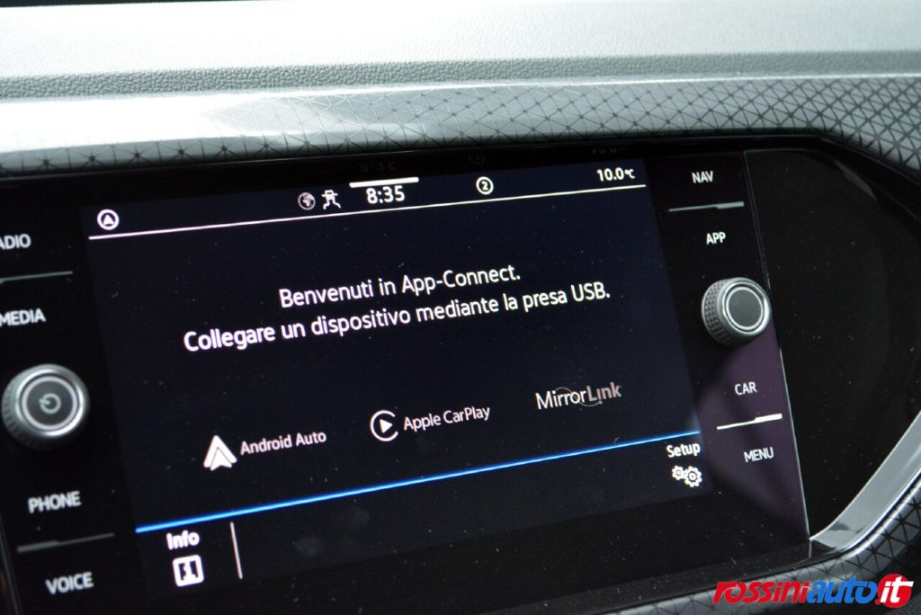 Schermata APP Connect Volkswagen