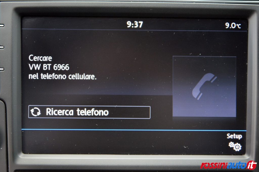 ricerca telefono cellulare tramite bluetooth per volkswagen polo