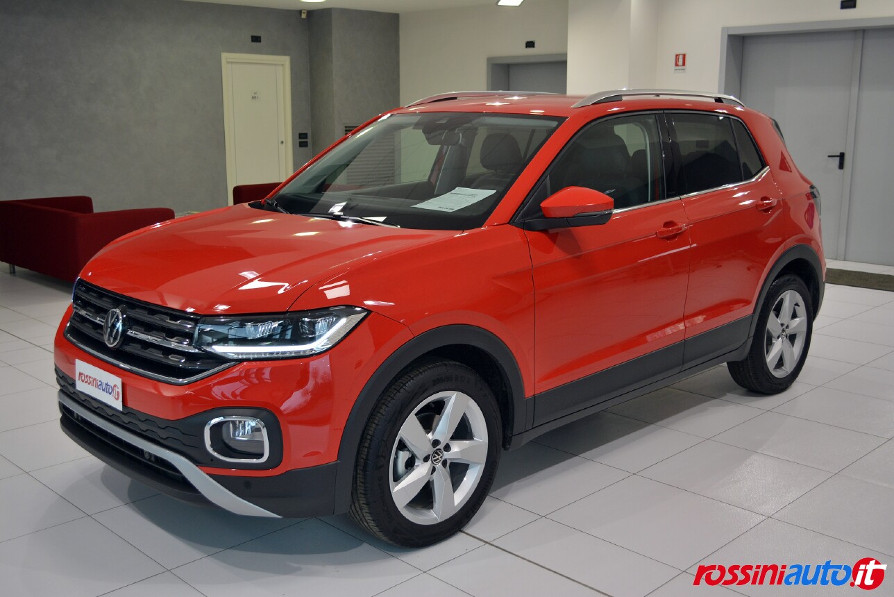 VOLKSWAGEN T-CROSS 1.0 TSI BENZINA 110CV DSG ADVANCED KM 0 ROSSO