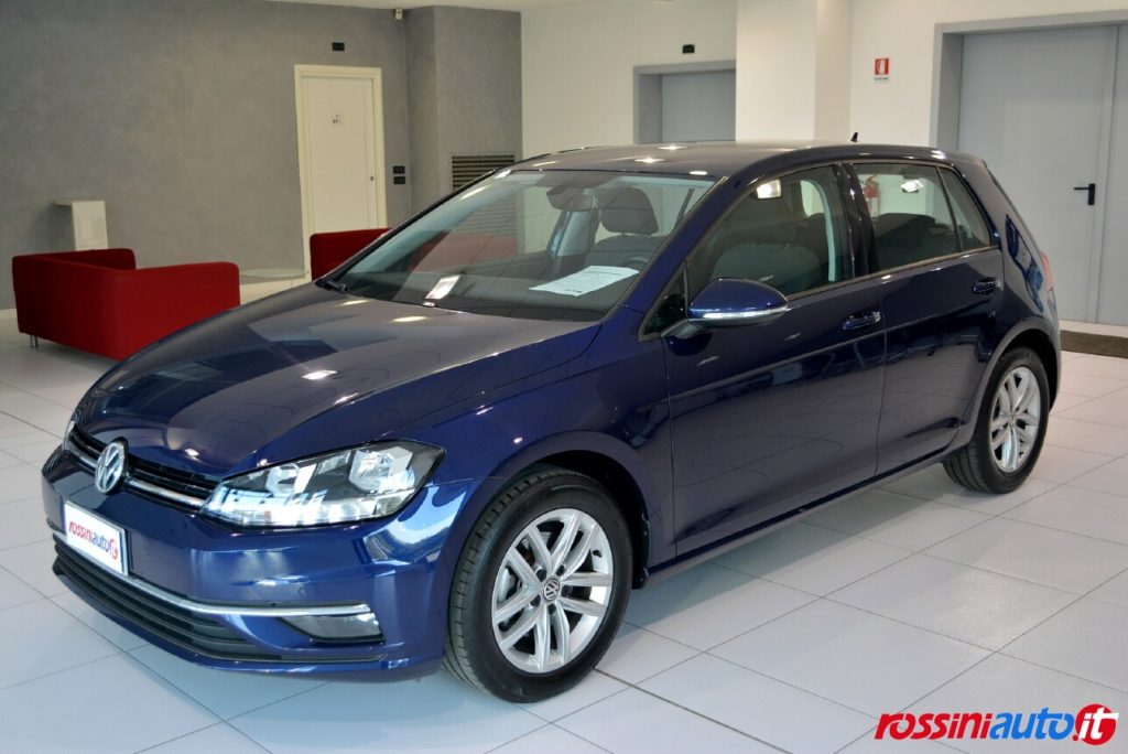 volkswagen golf 7 e restyling colore carrozzeria atlantic blue